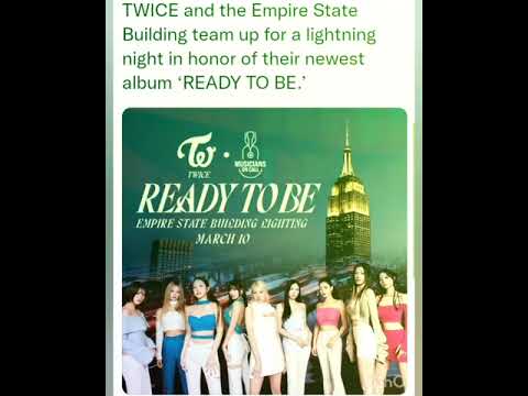 TWICE and the Empire State Building team up for a lightning night in honor of  album ‘READY TO BE.’
