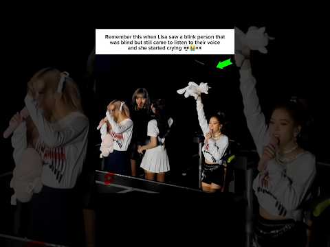 Lisa heart broke when she saw a <strong>blind</strong> person 💀😭 #lisa #리사 #blackpink #블랙핑크