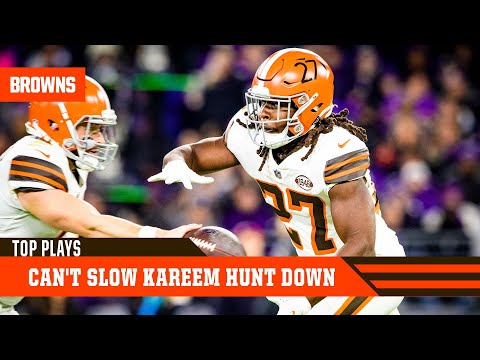 Can't slow Kareem Hunt down | Cleveland Browns video clip