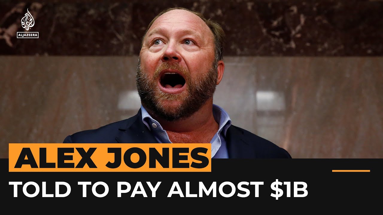 Alex Jones told to pay almost $1B to families over hoax claims | Al Jazeera Newsfeed
