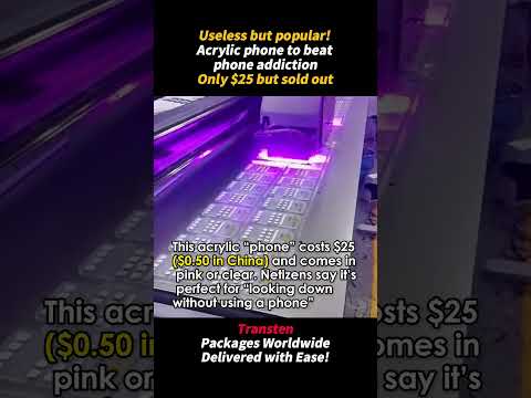 Useless but popular! Acrylic phone to beat phone addictionOnly $25 but sold out