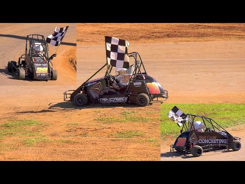 Junior Quarter Midgets race 16 # Laang Speedway 28-4-2024 - dirt track racing video image