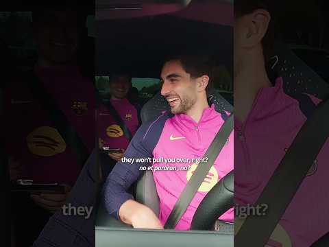 Barça players test the @CUPRAOfficial  Raval through the streets of Barcelona 🚦#CUPRARaval ⚡#shorts