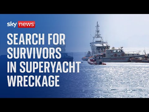 Watch live: Search for survivors trapped in Bayesian wreckage enters 'critical' 24 hours