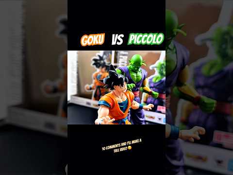 Goku vs Piccolo! should I do a full vid? #anime #dragonball #stopmotion #shorts #goku #fight #toys