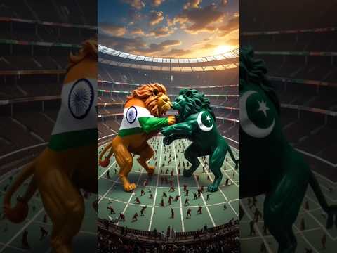 India vs Pakistan: The Ultimate Lion Showdown! #indiavspakistan #LionFight