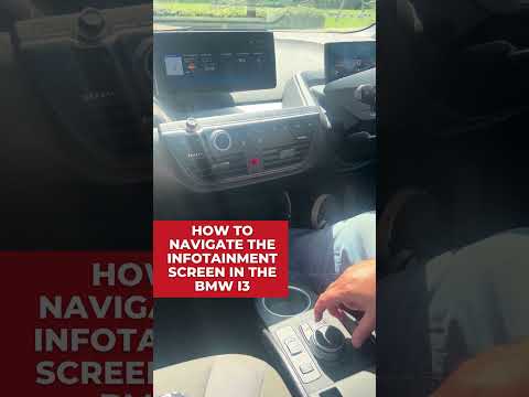 How to navigate the infotainment screen in the BMW i3 #bmw #carinterior