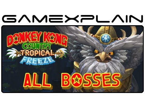 All Boss Fights in Donkey Kong Country: Tropical Freeze (Boss Battles - 1080p Wii U - Japanese Ver.) - UCfAPTv1LgeEWevG8X_6PUOQ