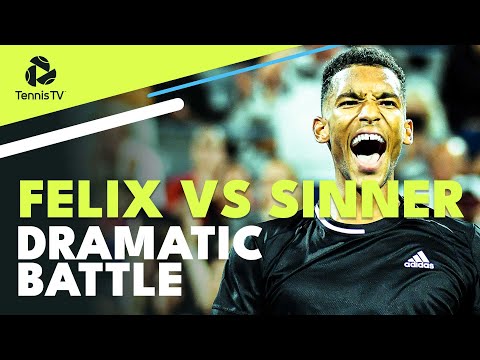 Felix Auger-Aliassime vs Jannik Sinner DRAMATIC Battle | Cincinnati 2022 Highlights