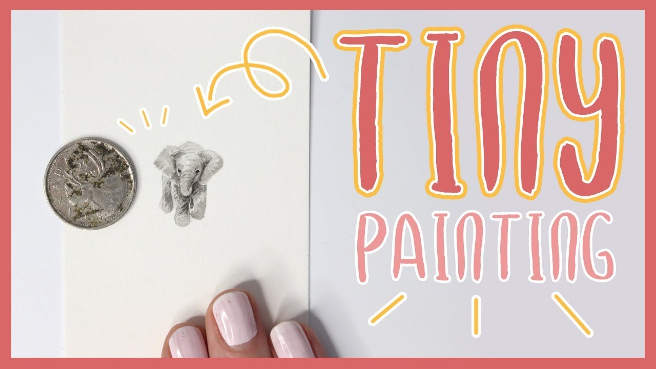 A TINY PAINTING in my Tiniest Sketchbook (Watercolour Elephant)