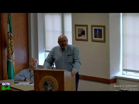 Board of Selectmen, August 28, 2025