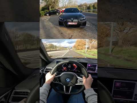 NEW BMW i4 eDRIVE40 340 HP ACCELERATION 0-100 KM/H IN 5,6 SEC!