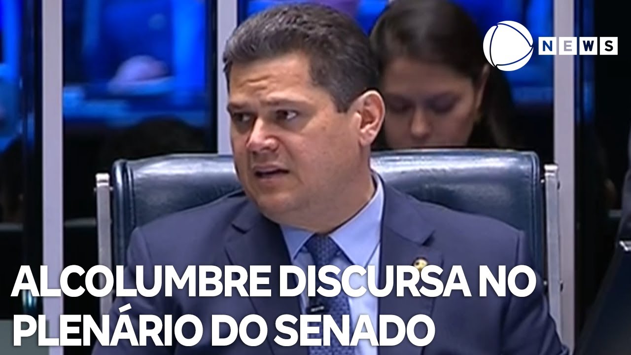 Alcolumbre discursa no Plenário do Senado após fim da tramitação da PEC das Prerrogativas