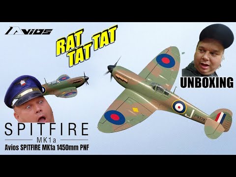 Avios Spitfire Mk.1a 1450mm 6S power WWII RC plane EPO UNBOXING