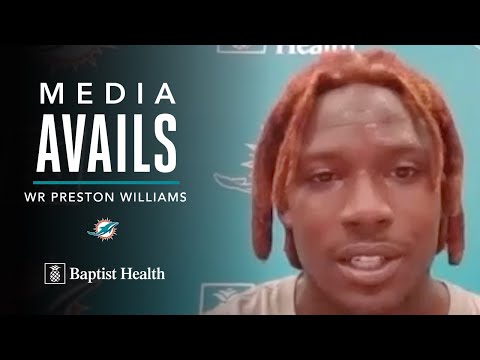 Preston Williams meets with the media | Miami Dolphins video clip