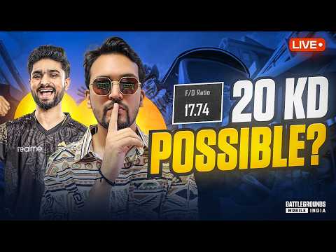 🥶Maintaining 20 KD!!!😎- BGMI LIVE🔴