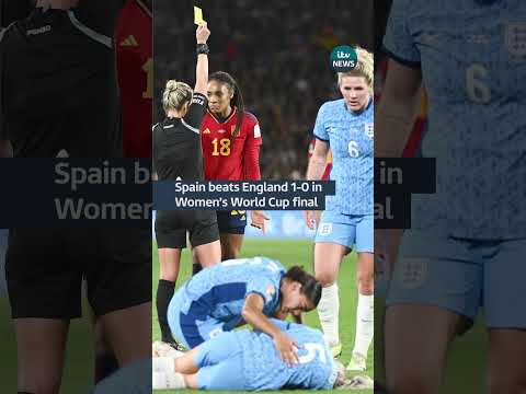 Spain beats England 1-0 in Women's World Cup final #football #worldcup #england #lionesses #spain
