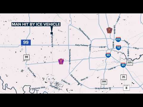 HCSO: Vehicle operated by federal authorities hits, injures man in west Harris County