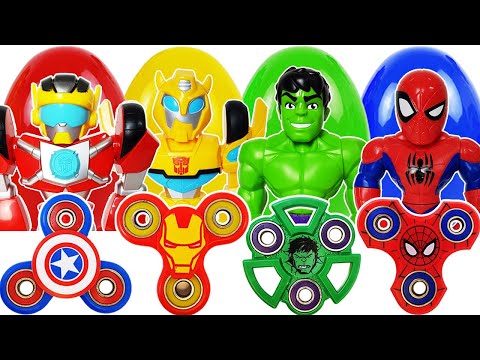 Spider-Man vs Goblin Battle! Avengers Go~! Hulk, Iron Man, Thor, Captain America, Fidget Spinner - UCiRw9xGyL2b6lYfWR1ASIaA