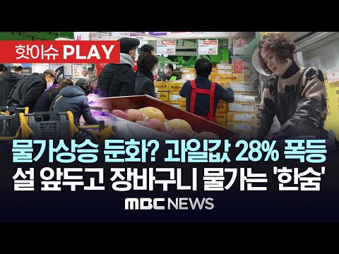 "다 올랐지, 다 비싸..지갑을 못 열어요" 설 앞두고 장바구니 물가는 '한숨'-[핫이슈PLAY] MBC뉴스 2024년 2월 3일