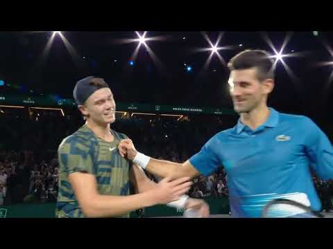 HIGHLIGHTS: Holger Rune vs. Novak Djokovic; 2022 Paris Masters Final