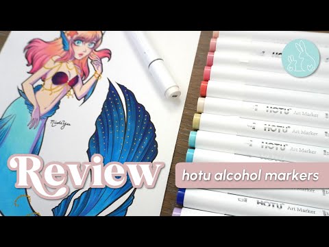 Are These Markers Comparable to Ohuhu? 🤔 HOTU Alcohol Brush Markers (Set of 60) Art Product Review