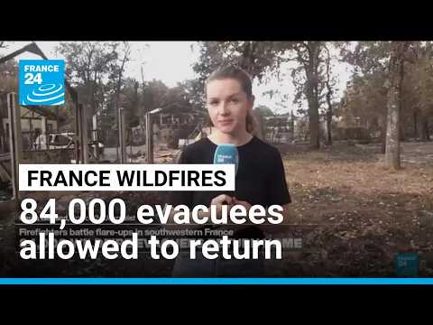 Zehntausende von französischen Waldbränden dürfen nach Hause zurückkehren • FRANCE 24 English