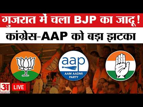 Gujarat Nikay Chunav Result 2026 LIVE : BJP की आंधी में उड़े कांग्रेस-AAP! गुजरात निकाय चुनाव रिजल्ट
