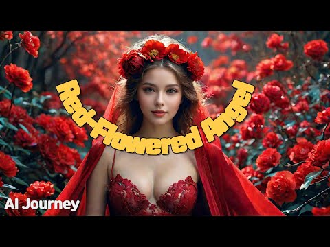 [AI Journey] Red-Flowered Angel   #AIJourney #RedFlowered #Angel