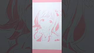 【切り絵】櫻木真乃 #シャニマス #シャニアニ #アイドルマスターシャイニーカラーズ #papercraft #切り絵