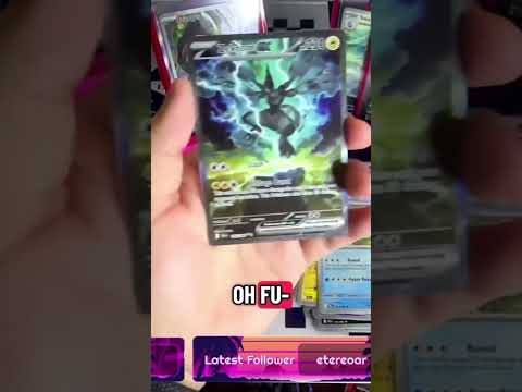 Left him SHOCKED 🌩️ #pokemon #pokemoncards #pokemontcg #packopenning #streamer #clips #tcg #opening