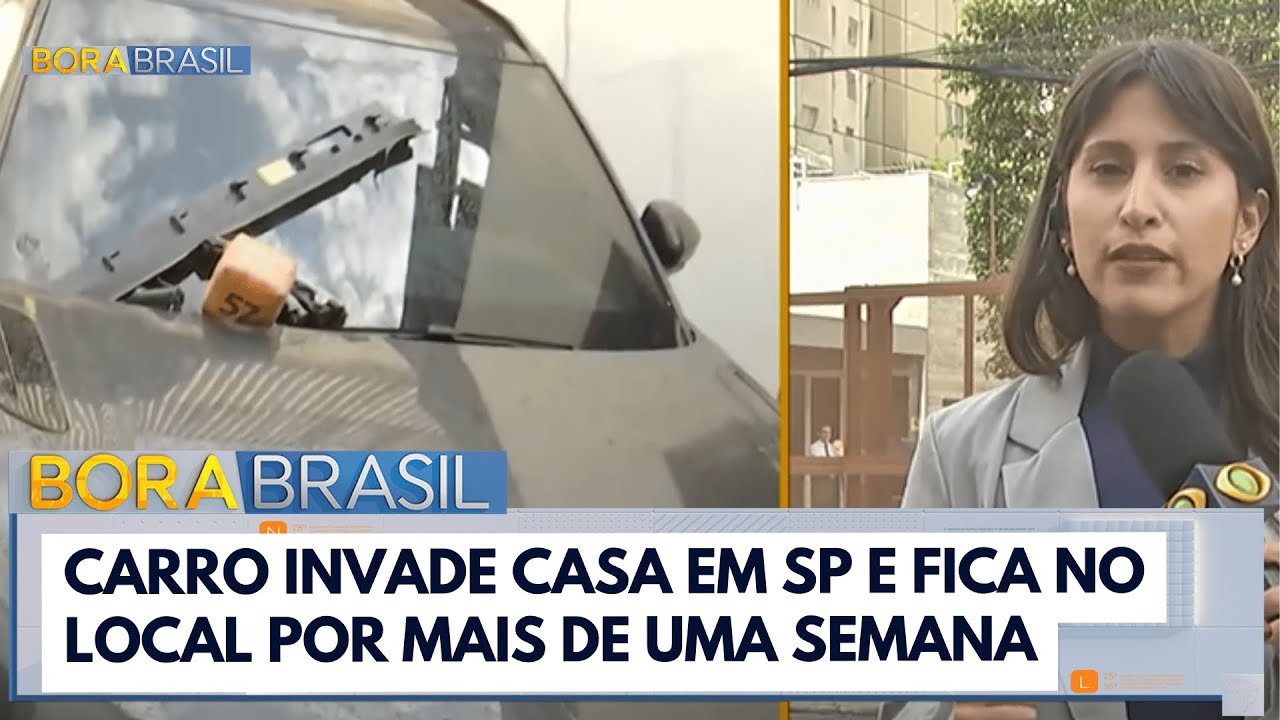 Carro invade casa em SP e permanece no local por mais de uma semana