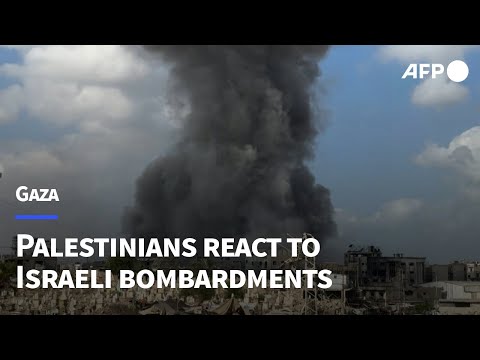 'We want peace': Heavy smoke covers Gaza City following intense Israeli bombardments | AFP
