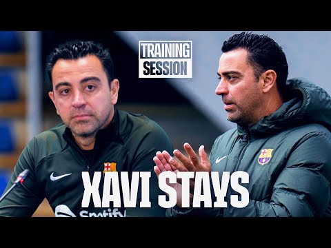 XAVI: 'THE PROJECT MUST CONTINUE' | FC Barcelona training 🔵🔴