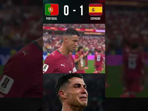 Cristiano Ronaldo en larmes après l'élimination du Portugal 🇵🇹💔 #shorts