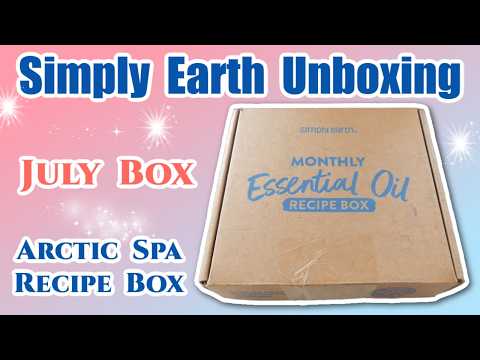 Simply Earth July Essential Oil Recipe Box - Arctic Spa Recipes!