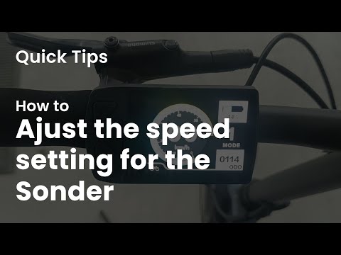 How to djust the speed setting for the Sonder | cyrusher sports #quicktips