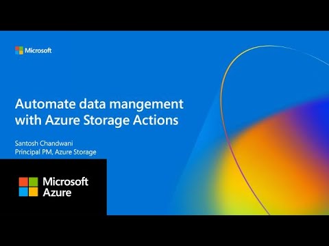 Automate data management with Azure Storage Actions