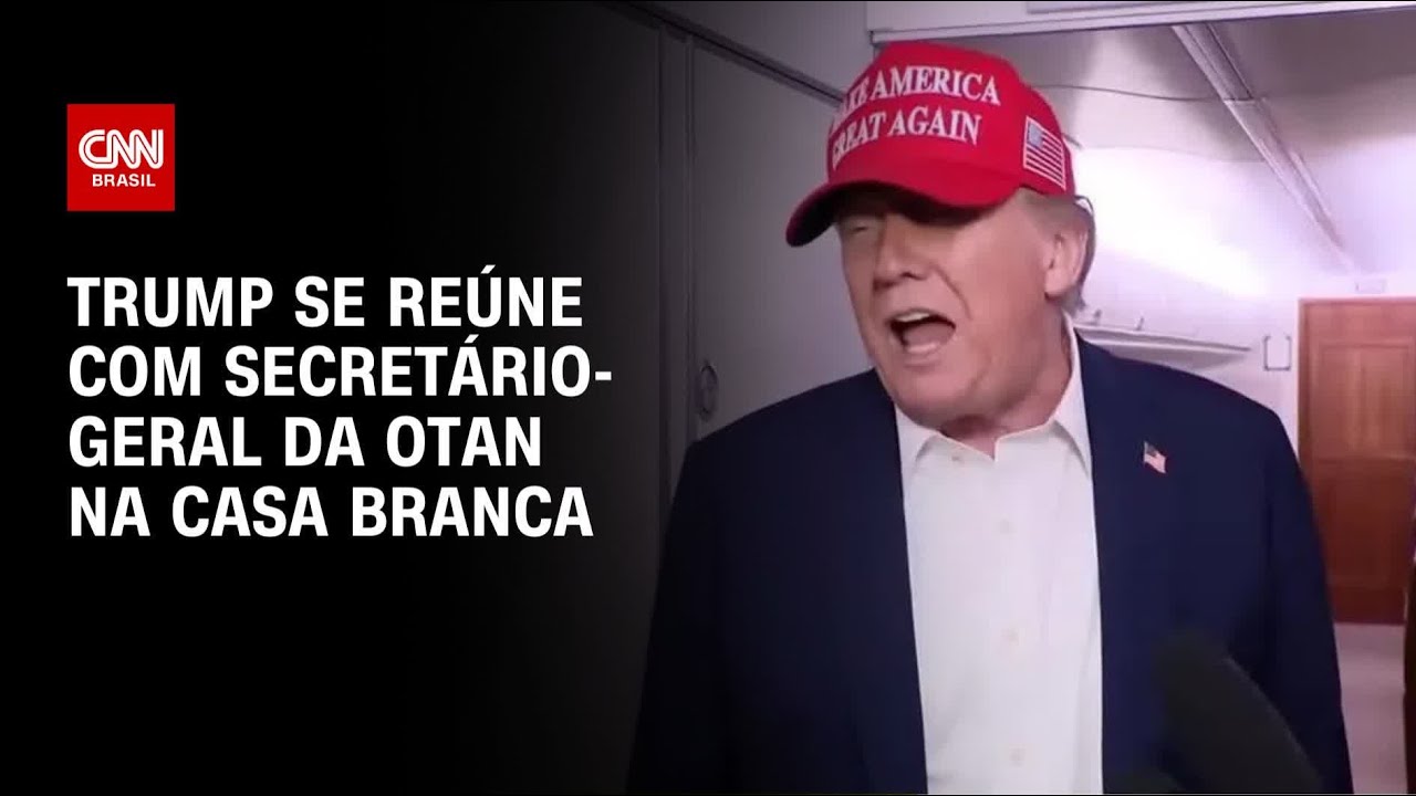 Guerra na Ucrânia Donald Trump se reúne com secretário geral da Otan na Casa Branca | LIVE CNN