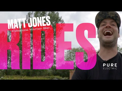 Matt Jones first ride on a Pure Electric e-scooter