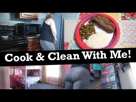 COOK AND CLEAN WITH ME 2019|| EASY DINNER IDEA! || SAHM