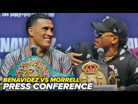 David Benavidez vs David Morrell • Full Press Conference & Face Off Video