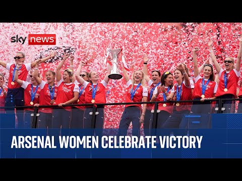 Watch Arsenal celebrate Women's Champions League victory