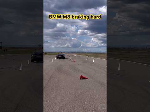 BMW M8 Avoiding Obstacles At 150 km/h