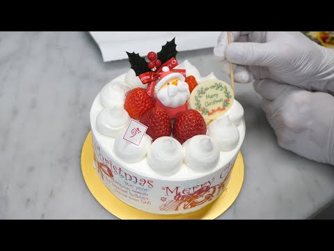 地元客に愛され15年！街のケーキ屋さんのクリスマスケーキデコレーション集2024 苺ケーキ　ブッシュドノエル　バスクチーズケーキ　クラシックショコラ　シフォンケーキ