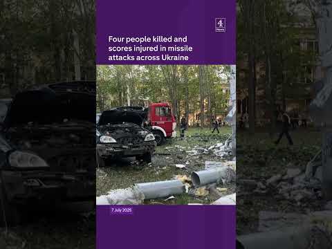 Four killed and scores injured in missile attacks across Ukraine