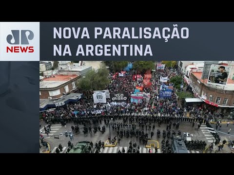 Javier Milei enfrenta segunda greve geral contra reformas