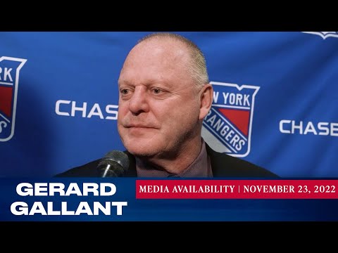 New York Rangers: Gerard Gallant Postgame Media Availability | Nov. 23, 2022