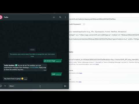 Build a WhatsApp AI Chatbot in MINUTES (No Coding Needed) | VectorShift Tutorial