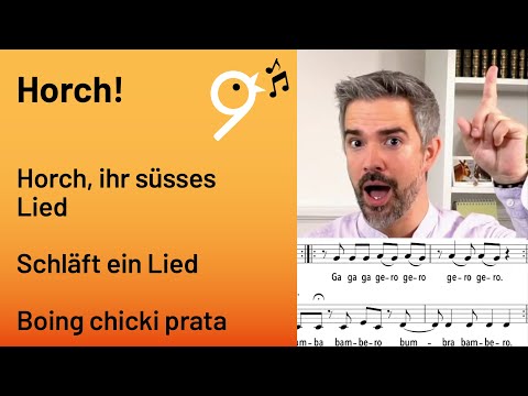 Einsingen um 9 (24.09.23) mit Benjamin, Horch, ihr süsses Lied, Schläft ein Lied, Boing chicki prata
